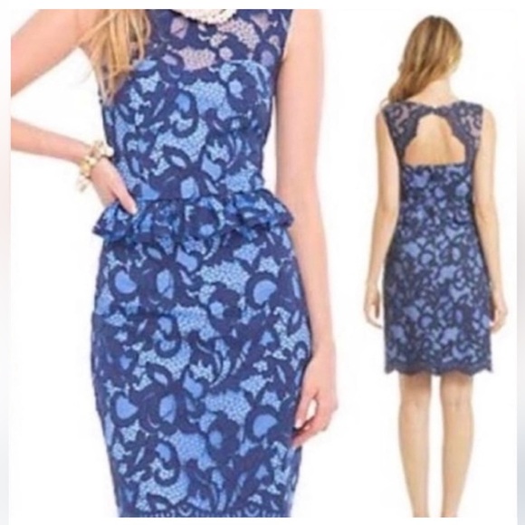 Lilly Pulitzer Kiri lace dress blue periwinkle 2 small - Picture 5 of 12